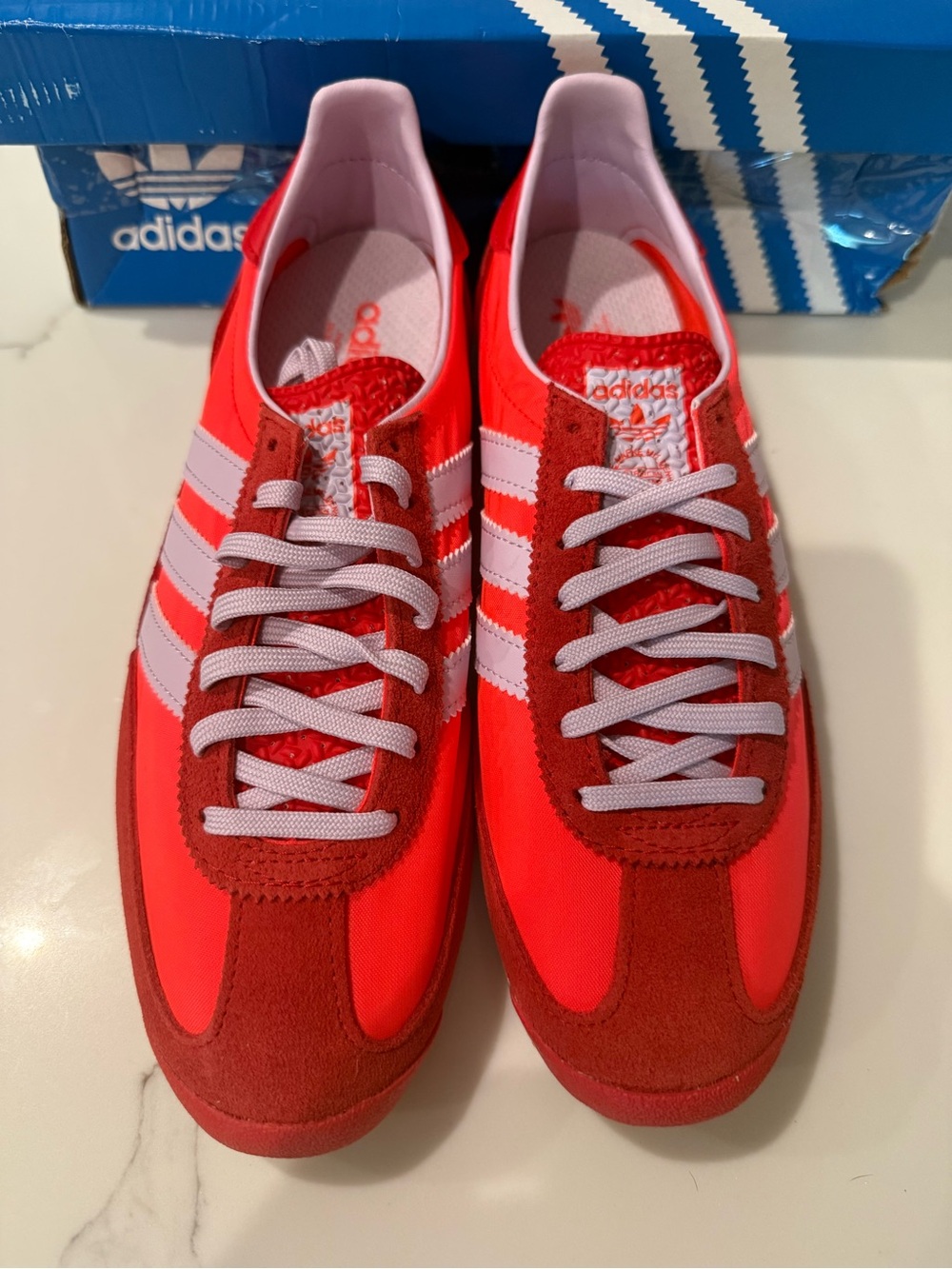 New adidas Women’s Red Sneakers size 9 - Picture 4 of 10